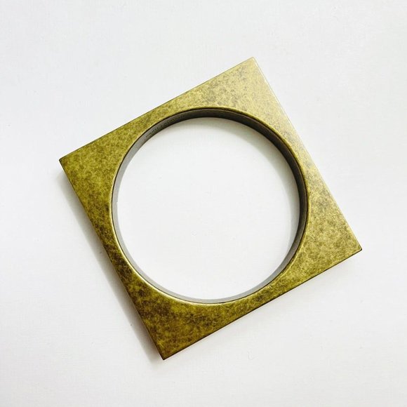 Saint Laurent Paris Bronze Square Bracelet - Picture 4 of 7